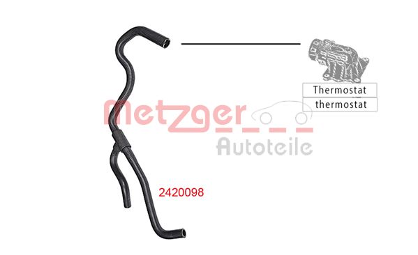 METZGER 2420098 Kühlerschlauch